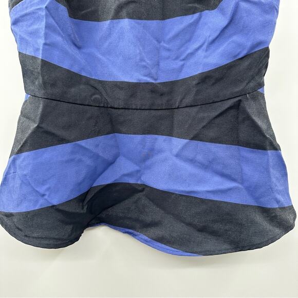 Banana Republic Dark Gray & Navy Blue Sleeveless Blouse Size 6 - Picture 3 of 8